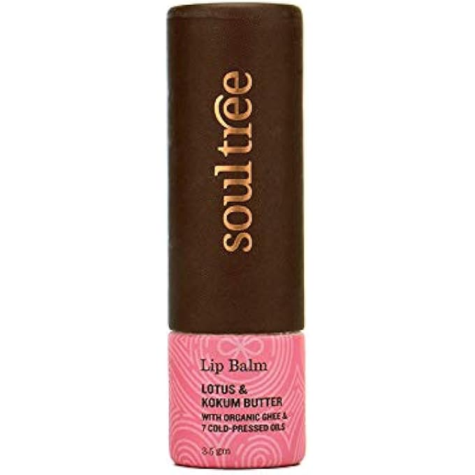 SOULTREE AYURVEDIC LOTUS AND KOKUM BUTTER LIP BALM - 3.5GM - Image 2